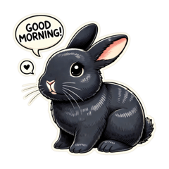 [LINEスタンプ] ウサギに肉球はありません