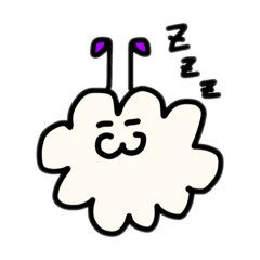 [LINEスタンプ] ゆるい雲の生き物