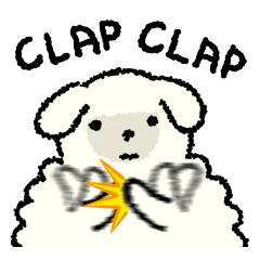 [LINEスタンプ] かわいい子羊 - 英語