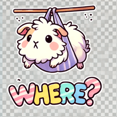 [LINEスタンプ] ブラブラのモルモットのスタンプ@SFW