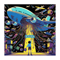 [LINEスタンプ] 飛行機大好き少年2