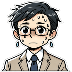 [LINEスタンプ] 眼鏡男性_その①