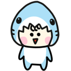 [LINEスタンプ] 毎日使える♪着ぐるみサメの日常