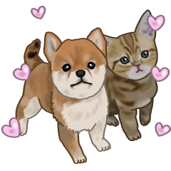 [LINEスタンプ] ナチュラル可愛い☆犬・猫の春スタンプ