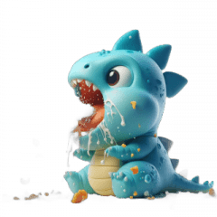 [LINEスタンプ] おもしろドラゴン 大激怒！