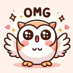 [LINEスタンプ] ブラブラのフクロウのスタンプ@SFW