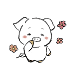 [LINEスタンプ] みにぶたぶぶ