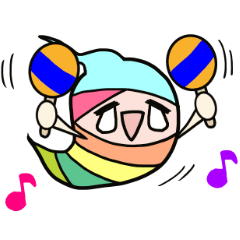 [LINEスタンプ] みんな使える★にじいろおばけ日常スタンプ
