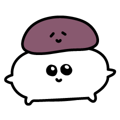 [LINEスタンプ] お笑いコンビあんこもち