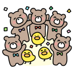 [LINEスタンプ] ひよこぐみさんのおともだち