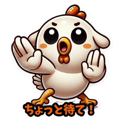 [LINEスタンプ] ツッコミチキン - 背景なしVer