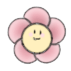 [LINEスタンプ] ピンクのおはなのスタンプ