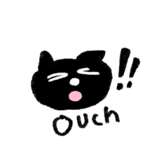 [LINEスタンプ] 小さな黒いネコちゃん【完全版】