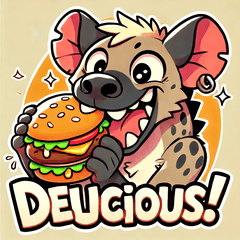 [LINEスタンプ] ハングリー・ハイエナとハンバーガー