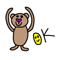 [LINEスタンプ] 日常会話ʕ•ᴥ•ʔお絵かき