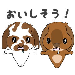 [LINEスタンプ] 第二弾こはくくん、むさしくん