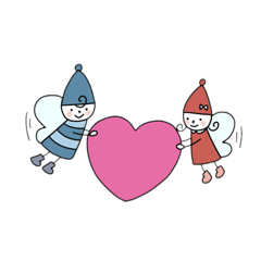 [LINEスタンプ] 妖精のピグとメル