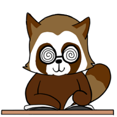 [LINEスタンプ] タヌキの読書家