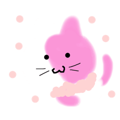 [LINEスタンプ] モフモフさくらネコ
