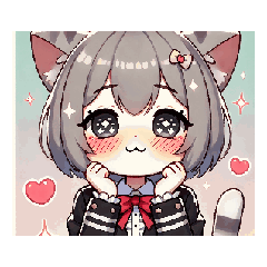 [LINEスタンプ] 動く猫ちゃんたち