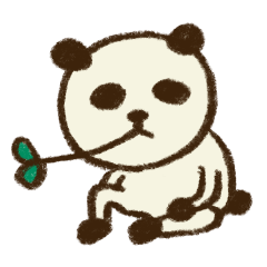 [LINEスタンプ] やる気のない パンダ