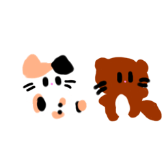 [LINEスタンプ] らっことねこ