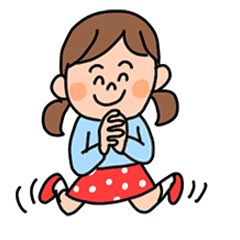 [LINEスタンプ] 水玉スカートの子