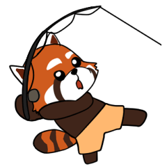 [LINEスタンプ] レッサーパンダの大漁