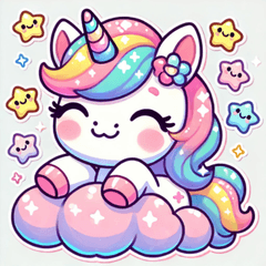 [LINEスタンプ] ゆめかわユニコ - ドリーミーユニコーン