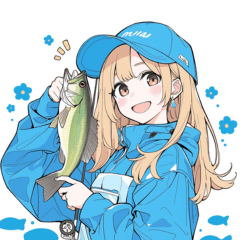 [LINEスタンプ] バス釣り ガール4