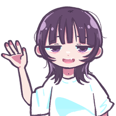 [LINEスタンプ] ウルフヘアガール