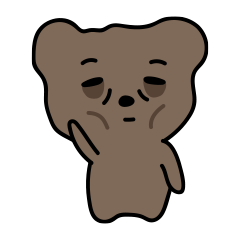 [LINEスタンプ] 疲れた熊