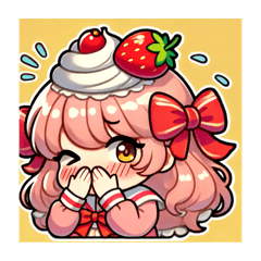 [LINEスタンプ] ショートケーキちゃんby