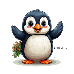 [LINEスタンプ] キュート ペンギン(気持ち伝える)