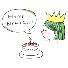 [LINEスタンプ] かわいい横顔の女の子