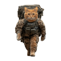 [LINEスタンプ] 武装ねこスタンプ
