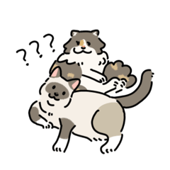 [LINEスタンプ] ちば家のにゃんず^._.^^._.^