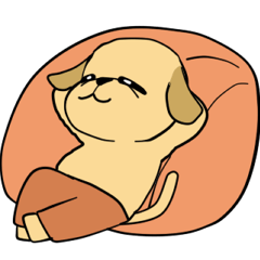 [LINEスタンプ] ラブラドールの幸せな夢