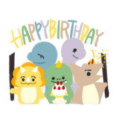 [LINEスタンプ] ゆかいなきょうりゅうたち