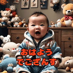 [LINEスタンプ] 任侠ベビー