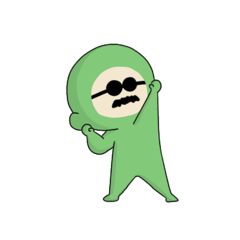 [LINEスタンプ] みどりのおじさん⭐︎