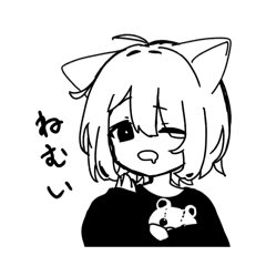 [LINEスタンプ] ねこむすめ詰め合わせ