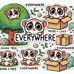 [LINEスタンプ] ブラブラのスローロリスのスタンプ@SFW