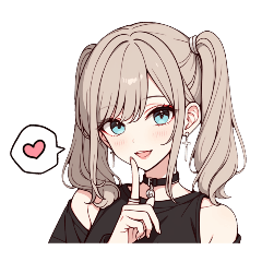 [LINEスタンプ] 白銀ツインちゃん