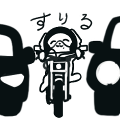 [LINEスタンプ] バイカードッグ