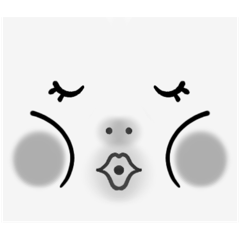 [LINEスタンプ] 四角の顔