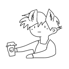 [LINEスタンプ] カフェの兄ちゃん