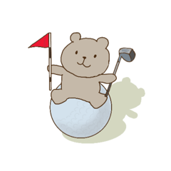 [LINEスタンプ] ゴルフなベアたち
