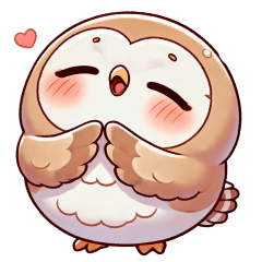 [LINEスタンプ] もちもちフクロウの癒し敬語スタンプ