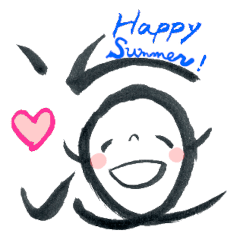 [LINEスタンプ] ほっこり手書きの筆文字